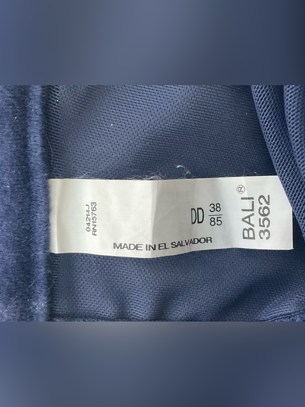 Navy Blue Bali comfortable plus sized bra